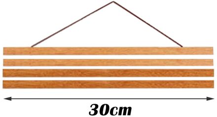 4 # Magnetische Diy Hout Poster Frame Teak Grenen Foto Hangers Opknoping Kit Foto Canvas Prints Kunstwerk Kamer Interieur Thuis decor 30cm