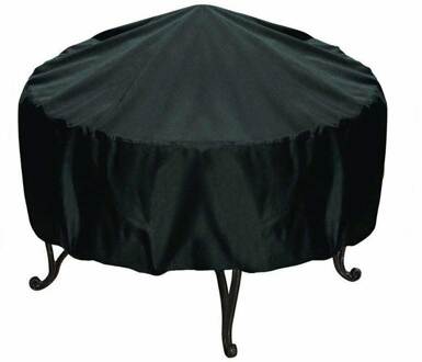 4 Maten Waterdicht Patio Vuurkorf Cover Black Uv Protector Grill Bbq Onderdak Outdoor Tuin Yard Ronde Luifel Furniture Covers 120x75cm
