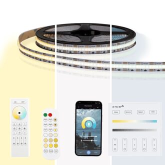 4 meter dual white led strip complete set - prime 608 leds