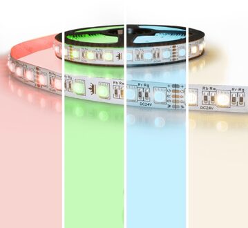 4 meter led strip RGBWW regular - 60 leds pm - 24v ip20