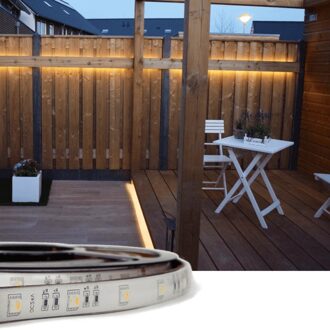 4 meter RGBW basic led strip voor buiten losse strip | dimbaar | ledstripkoning