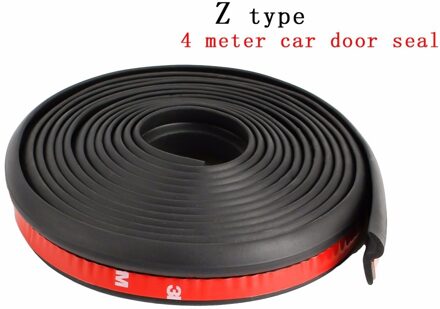 4 Meter Z type 3 M lijm rubber afdichting edge trim noise isolerende ve autodeur afdichtstrip auto deur afdichting afdichting