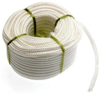 4 Mm * 17 M Polypropyleen Touw Gevlochten Touw Met Polyester Kern Voor Outdoor Tent Waslijn Gebruik (Wit)