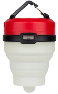 4 modi Verstelbare Mini LED Camping Lantaarns Licht Voor Wandelen Camping Vissen Noodsituaties Stroomuitval Magneet Opknoping Lamp rood