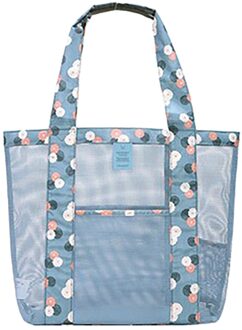 4 # Outdoor Mesh Strand Tassen Outdoor Reizen Picknick Tas Schouder Strand Mesh Strandtas Multifunctionele Picknick Reizen Kamperen Zak