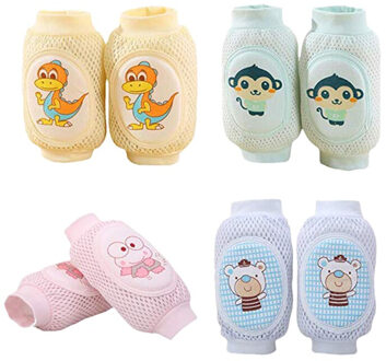 4 paar Baby Kruipen Anti-Slip Baby Kruipen Kniebeschermers Meerdere Dozen Zomer Verstelbare Ademend Protector