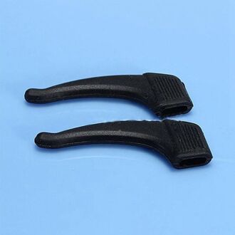 4 Paar Zachte Siliconen Anti-Slip Houder Voor Glazen Accessoires Oorhaak Sport Lenzenvloeistof Tempel Tip Sport Lock Grip Houders zwart