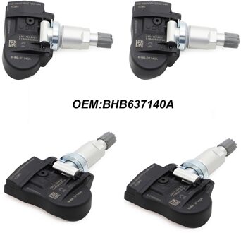 4-Pack 433 Mhz Tpms Bandenspanning Sensor Voor Mazda CX-3 CX-5 CX-7 CX-9 Oem: BHB637140A Voor Mazda 2 3 5 6 MX-5 Premacy