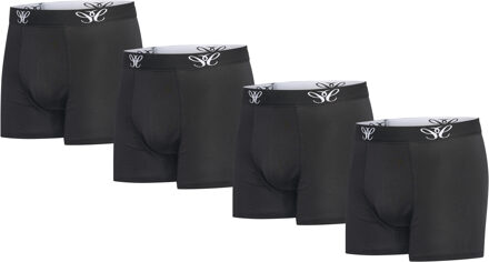 4-pack boxers - maat S Zwart