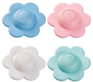 4 Pack Siliconen Hair Stopper Douche Putdeksels Bad En Douche Afvoer Protectors Met Zuignappen Voor Badkamer En Keuken