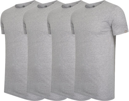 4-pack t-shirts - maat 3XL Grijs