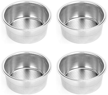 4 Packs Van 51 Mm Filters, Bodemloze Filterhouder Vervanging Filter Mand Voor Koffie, Voor Delonghi EC680 EC685
