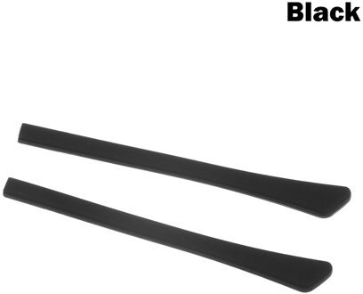 4 Pairs Anti Slip Bril Zonnebril Slip Sets Glazen Been Sets Siliconen Oorhaak Tempel Tip Houder Zachte Bril Accessoire 4 pairs zwart