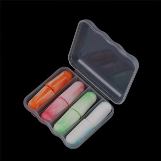 4 Pairs/Box Soft Foam Earplugs Noise-cancelling For Learning And Sleeping Ear Plugs