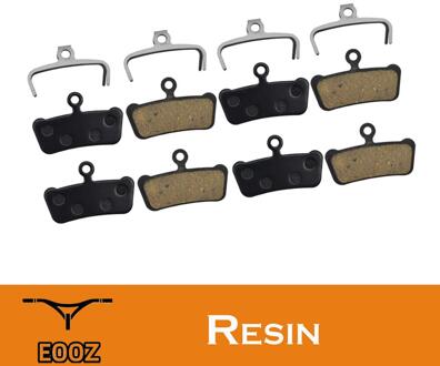 4 Pairs Fiets Semi-Metallic Schijfrem Pad Voor SRAM Gids RSC/RS/R Voor Avid XO e7 E9 Trail 4 Pistions Hydraulische Rem