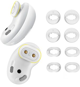 4 Pairs Siliconen Oordopjes Vervanging Samsung Galaxy Knoppen Live Voors Oordopjes Accessoires Knoppen Kussen Pad wit