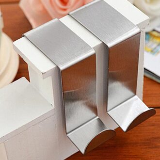 4 Pc Deur Haak Roestvrij Keukenkast Kleerhanger Naadloze Haak Achter Deur Muur Haak Huishoudelijke Haak Woonaccessoires