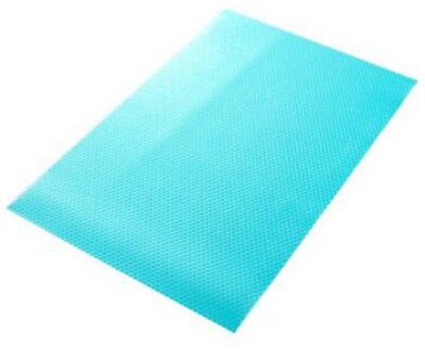 4 Pcs/8 Pcs Koelkast Matten 45X29 Cm Antislip Waterdichte Koelkast Pad Pre-Cut koelkast Planken Liner Tafel Mat blauw / 4stk