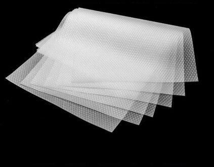 4 Pcs/8 Pcs Koelkast Matten 45X29 Cm Antislip Waterdichte Koelkast Pad Pre-Cut koelkast Planken Liner Tafel Mat transparant / 4stk