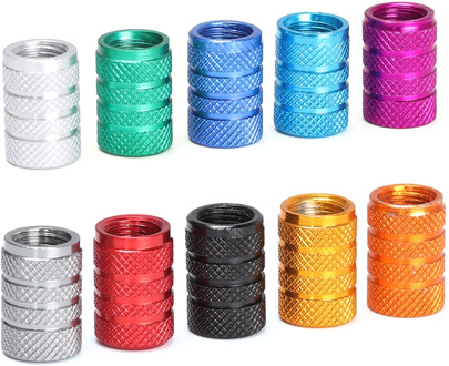 4 Pcs Aluminum Alloy Dustproof Tyre Valve Cap Covered Car Motorcycle Universal Tube Tyre Valve Cap Bicycle Accessories