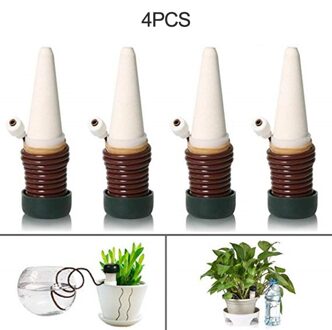 4 Pcs Automatische Druppelaar Potplanten Self Watering Apparaat Lui Milieu Waterer Drip Irrigatie Sprinkler Kwel Tool