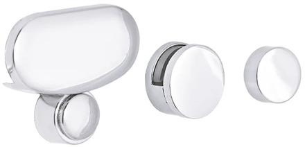 4 Pcs Bathroom Mirror Hinger Fixed Accessories Advertising Plate Glass Clamp Fixed Clip Mirror Fixed Fitting