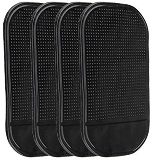 4 Pcs Black Magic Sticky Pad Anti Slip Mat Dashboard Voor Mobiele Telefoon
