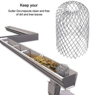 4 Pcs Dakgoot Guard Afvoerpijp Leaf Filter Rvs Filter Zeef Stopt Verstopping Blad Drains Puin Afvoer Netto cover