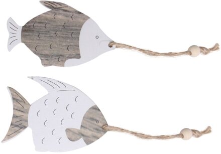 4 Pcs Graffiti Stijl Vis Vormige Opknoping Hangers Houten Decor Creatieve Festival Ornament Diy Craft Voor Thuis Bar (ab Patte