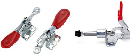 4 Pcs Handje Metal Holding Capaciteit Klink Type Toggle Clamp GH-201A & 1 Pcs Handje Toggle Clamp Verticale klem Slag Push