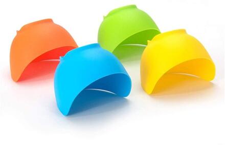 4 Pcs Hoge Temperatuur Siliconen Eierkoker Warm Creatieve Silicagel Eierkoker Ei Stoomboot Ei Houder Willekeurige Kleur Keuken gereedschap