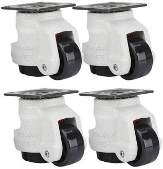 4 Pcs Intrekbare Nivellering Wielen Industriële Machine Swivel Caster Castor Wiel Voor Bureaustoel Trolley 330 Lbs Capaciteit GD-40