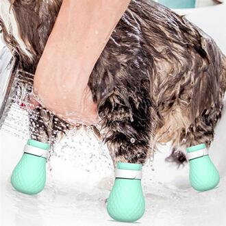 4 Pcs Kat Voeten Cover Verstelbare Kat Poot Protector Laarzen Voor Bad Wassen Anti-Kras Kat Schoenen Kat grooming Supplies