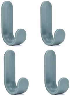 4 Pcs Keuken Badkamer Woonkamer Haak Muur Gemonteerde Eenvoudige J-Vormige Haak Naadloze Decoratieve Haken 02