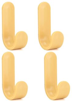 4 Pcs Keuken Badkamer Woonkamer Haak Muur Gemonteerde Eenvoudige J-Vormige Haak Naadloze Decoratieve Haken 03