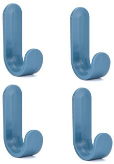 4 Pcs Keuken Badkamer Woonkamer Haak Muur Gemonteerde Eenvoudige J-Vormige Haak Naadloze Decoratieve Haken 05