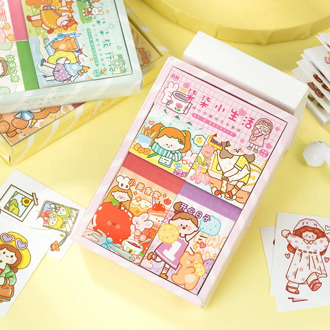 4 pcs/lot Sweetheart Collection Series Decorative Stationery book Stickers kawaii girl Scrapbooking DIY Diary Album Stick Lable