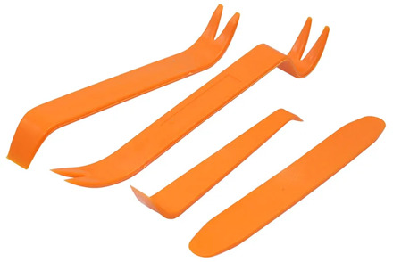 4 Pcs/Set Interior Tool Kit Pry Door Clip Radio Panel Car Removal Tool Plastic Trim Audio Dashboard Disassembly Repair Tool