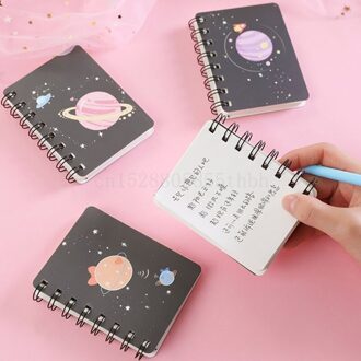 4 Pcs Sterrenhemel Spiraal Spoel Notebook Blanco Papier Journal Dagboek Planner Notepad Schoolbenodigdheden Briefpapier