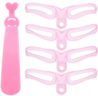 4 Pcs Wenkbrauw Stencils Vormgeven Grooming Eye Brow Make Up Model Template Herbruikbare Wenkbrauwen Styling Tool