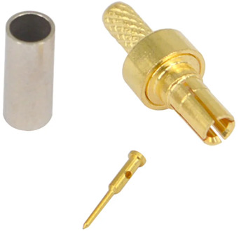 4 Pieces CRC9 Male Plug Connector Straight Crimp For RG316 RG174 RG178 RF Coax Cable