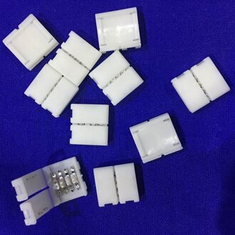 4-Pin 10Mm Rgb Pbc Led Licht S P Connector Gapless S P Naar S P Solderless Adapter voor Smd 3528 2835 S P Wit