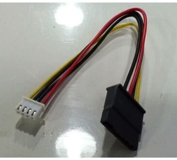 4-Pin Floppy FDD Female to 15-Pin SATA Female Power Cable,20cm - small