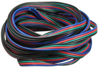 4 Pin Wire Extension Connector Cable Koord Voor Led Rgb Strip 3528 5050 Connector Kleurrijke 5M