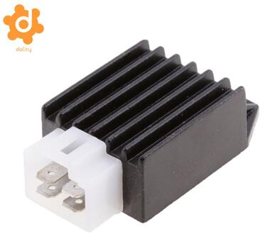 4 Pins 12V Motorfiets Spanningsregelaar Gelijkrichter Elektrische Voor GY6 4-Takt 50/110/125/150cc Atv Dirt Bikes & Go Karts