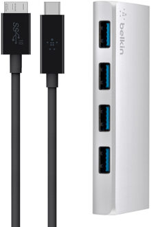 4 Poorts USB 3.0 Hub met USB-C Kabel