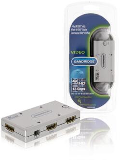 4-Port Ultra HD HDMI Switch Silver