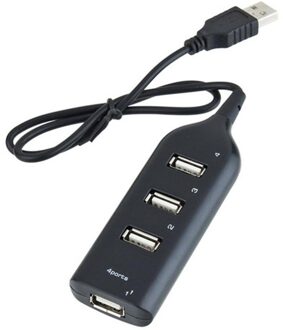 4 Port Usb 2.0 Hub High Speed Usb Voor Laptop Pc Slim Kleinste Mini Usb Splitter Adapter Voor Mobiele Telefoon laptop Pc