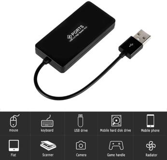 4 Port USB 2.0 Hub Splitter Adapter Converter Cable Cord voor PC Laptops Notebook Computer Full Speed 480 Mbps
