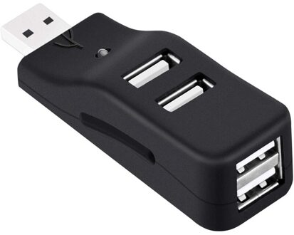 4 Port Usb Hub, Mini Usb 2.0 Data Hub Splitter Kleine Draagbare, Voor Pc, Laptop, notebook Pc, Xps, Imac En Meer